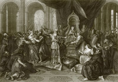 The Infant Joash Proclaimed the King by English School